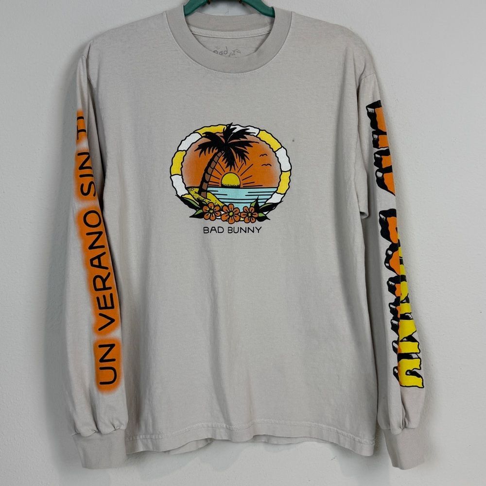 Bad Bunny 2022 Long Sleeve Concert T-Shirt Un Verani Sin Ti S
